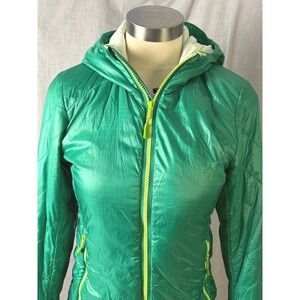 Big Agnes Insulated Hooded Jacket Green Lightweight Packable XS